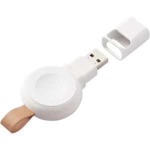 エレコム MPA-AWADWH Apple Watch磁気充電アダプター／USB-A／直挿し／ホワイト MPAAWADWH｜yamada-denki