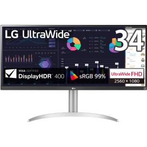 LG 34WQ650-W ビジネス&ゲーミング ウルトラワイドモニター [34型／IPS／100Hz／sRGB 99%／HDR／3年保証] 34WQ650W｜ヤマダデンキ Yahoo!店