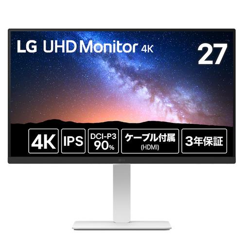 LGエレクトロニクス 27US550-W 27型 UHD 4Kモニター IPS DCI-P3 90%...