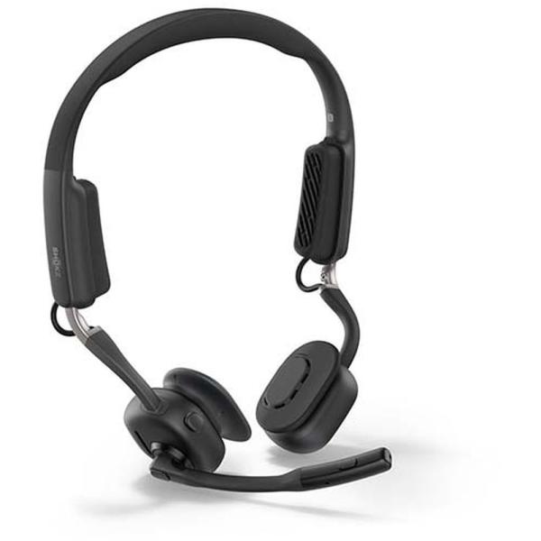 ショックス ワイヤレス ヘッドホン 最大15時間 OpenMeet SKZ-EP-000044 ブラ...