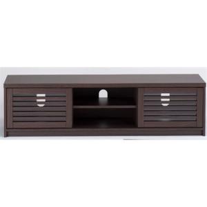 ヤマダオリジナル　ヤマダ電機　ダークブラウン　木製　テレビ台 スラットデザイン ヤマダデンキ YAMADASELECT(ヤマダセレクト） YKG1490D TV台（幅