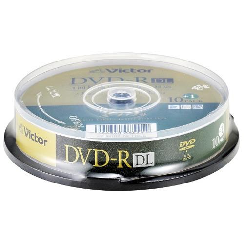 Victor VHR21HP11SJ5 ビデオ用 8倍速 DVD-R DL 11枚パック 8.5GB...