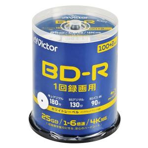 Victor VBR130RP102SJ5Y BD-R 25GB ビデオ用 6倍速 102枚パック 130分｜yamada-denki