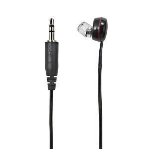 ELPA RE-STB03-BK 耳穴ショート型 片耳イヤホン 地デジTV用 3m ブラック