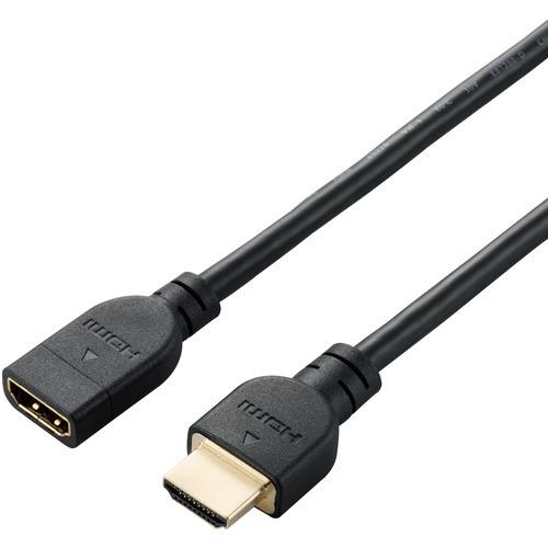 エレコム DH-HDEX05BK HDMI 延長 ケーブル 0.5m 4K 60p 金メッキ Fir...