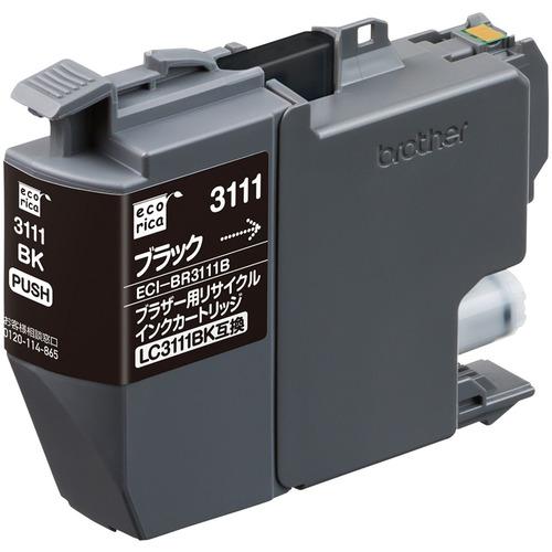エレコム ECI-BR3111B-2P エコリカインク BROTHER LC3111BK-2PK B...