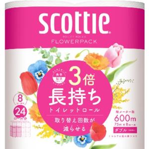 日本製紙クレシア スコッティ フラワーパック 3...の商品画像