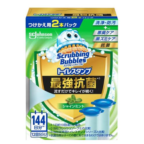 ジョンソン スクラビングバブル トイレスタンプ最強抗菌 シャインミント 替え 2P