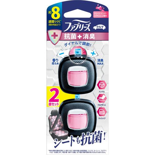 P&amp;G ファブリーズイージークリップ 抗菌エキスパート クリーン・ピンク・スプラッシュ 2個パック