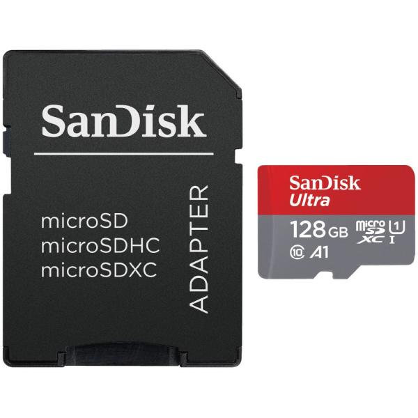 サンディスク ウルトラ microSDXC UHS-Iカード 128GB SDSQUAB-128G-...