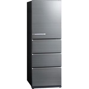 AQUA AQR-V43K(S) 4ドア冷蔵庫(430L・右開き) チタニウムシルバー