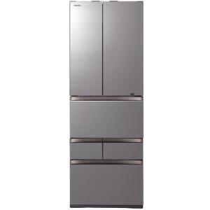 【無料長期保証】東芝 GR-T510FZ-ZH 6ドア冷凍冷蔵庫 (508L・フレンチドア) アッシュグレージュ