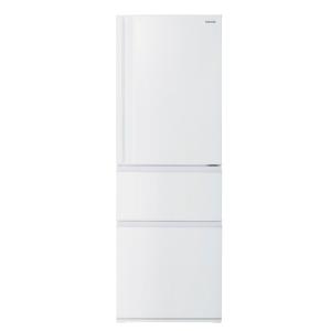 東芝 GR-U36SC(WU) 3ドア冷凍冷蔵庫 (356L・右開き) マットホワイト