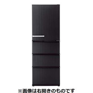 【無料長期保証】AQUA AQR-V37P(LK) 4ドア冷蔵庫 (368L・左開き) ウッドブラック｜yamada-denki
