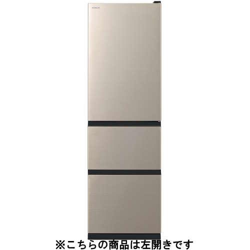 日立 冷蔵庫 315L 左開き 3ドア 幅54cm 真ん中野菜室うるおいチルド R-V32X ゴール...