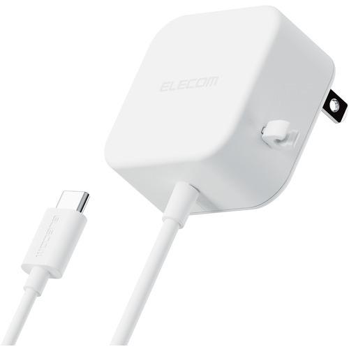 エレコム MPA-ACC20WH AC充電器 スマホ・タブレット用 2.4A出力 Type-C US...