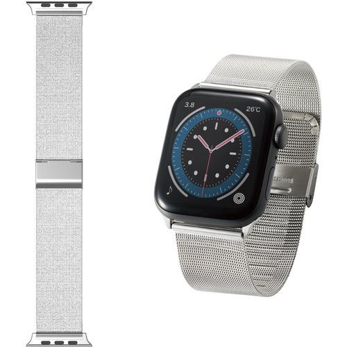 エレコム AW-44BDSSMSV Apple Watch 44 42mm バンド ステンレス ミラ...