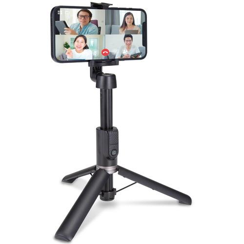 エレコム P-STSR02BK スマートフォン用三脚 自撮り棒 2way Bluetoothリモコン...