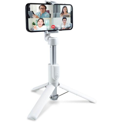 エレコム P-STSR02WH スマートフォン用三脚 自撮り棒 2way Bluetoothリモコン...