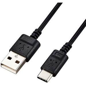 エレコム MPA-ACX10BK USB Type-Cケーブル スマホ用 USB(A-C) 極細 1.0m ブラック｜yamada-denki