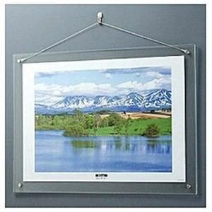 ナカバヤシ アクリル製ピクチャーフレーム「壁掛けタイプ」(B3判プリント用／クリアー)フ-ACH-B...