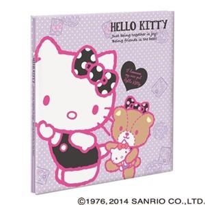 ナカバヤシ アH-LD-106-1 Lサイズ フエルアルバム 100年台紙（黒）10枚 ハローキティ...
