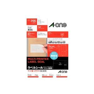 プリンター用紙 エーワン ラベル シール 31538 ラベルシール プリンタ兼用 A4 ／ 21面 ...