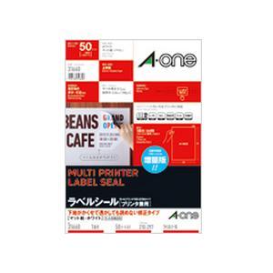 エーワン 31660 ラベルシール プリンタ兼用 ( A4サイズ ／ 1面 ／ 50シート ) ホワ...