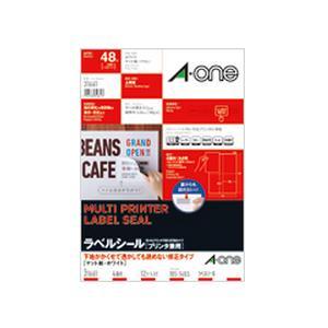 エーワン 31661 ラベルシール プリンタ兼用 ( A4サイズ ／ 4面 ／ 12シート ) ホワ...