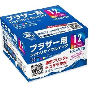 ジット JITKB124P ブラザー brother：LC12-4PK（4色パック）対応  