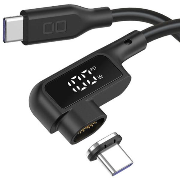 ＣＩＯ ディスプレイ表示付き L字型マグネットシリコンケーブル 100W 2m CIO-SLLMG-...