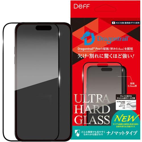 ディーフ iPhone 16 Pro Max ULTRA HARD GLASS ナノマット DG-I...