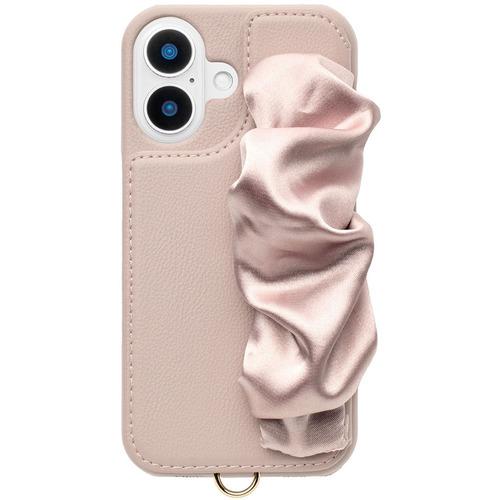 ユニケース Classy Scrunchie Case for iPhone 16 (pink) U...
