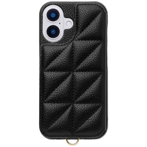 ユニケース Triangle Puffy Case for iPhone 16 (black) UN...