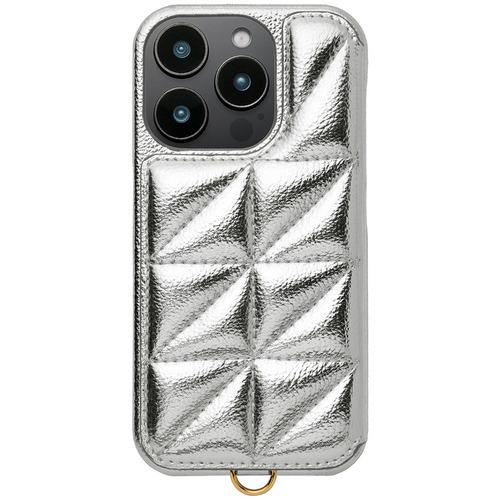 ユニケース Triangle Puffy Case for iPhone 16 Pro (silve...