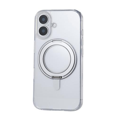 エレコム PM-A24AMAGSTGY iPhone 16 ハイブリッドケース MAGKEEP スタ...