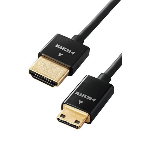 エレコム DGW-HD14SSM20BK カメラ接続用HDMIケーブル(HDMI miniタイプ) ...
