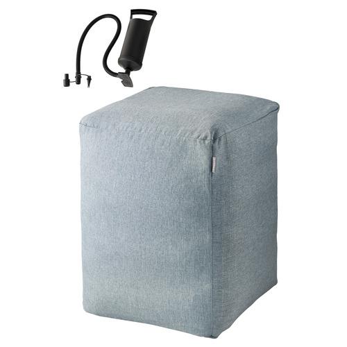 エレコム HCF-BBCUBE55BUL 四角いバランスボール 55cm ライトブルー