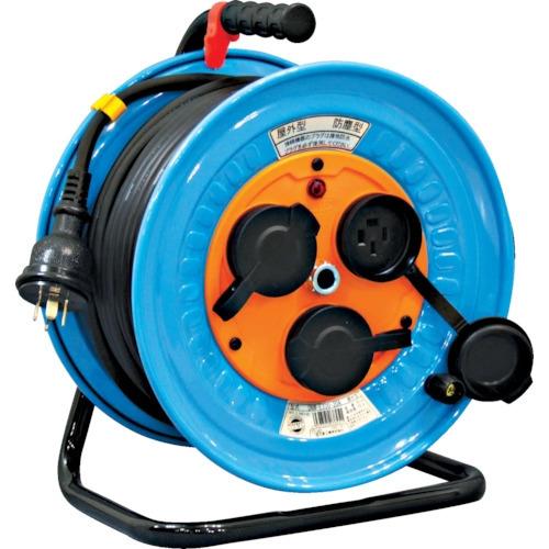 NICHIDO 電工ドラム 屋外型 三相200V 極太電線 30m DNW-E330F-20A