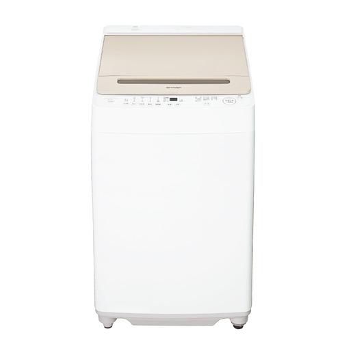 【無料長期保証】シャープ ES-GV8J-N インバーター全自動 縦型洗濯機 8kg ゴールド系