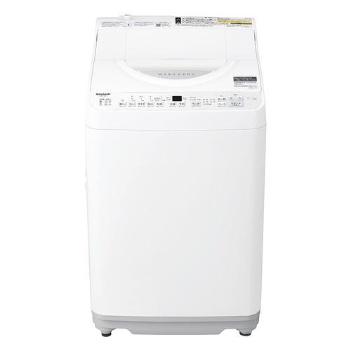 シャープ 洗濯乾燥機 洗濯6.5kg 乾燥3.5kg 幅56.5cm ステンレス穴なし槽 ガンコつけ...