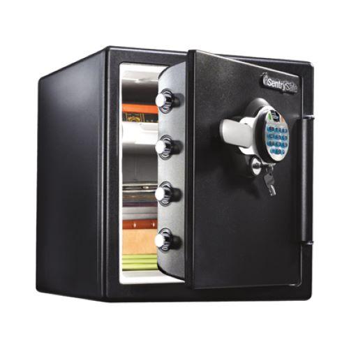 セントリー JFW123BTL 耐火・耐水金庫 指紋認証モデル 1時間耐火 約33.6L／約39kg...