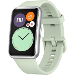HUAWEI ファーウェイ WATCH FIT／GR Mint Green TIA-B09 スマートウォッチ  腕時計 心拍数 GPS 歩数 睡眠 血中酸素測定