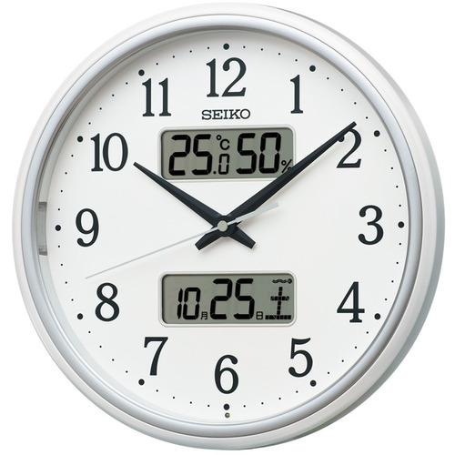 セイコータイムクリエーション KX276W 電波掛け時計 プラスチック枠(白パール塗装)