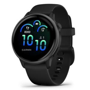 GARMIN 010-02985-30 vivoactive 6 Black ／ Slate ロングバッテリー 心拍計 高精度GPS Suica ブラック