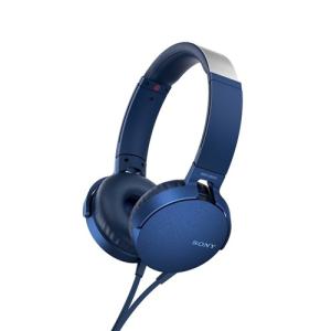 ソニー MDRXB550APLC マイク＆コントローラー搭載 ダイナミック密閉型ヘッドホン (ブルー)