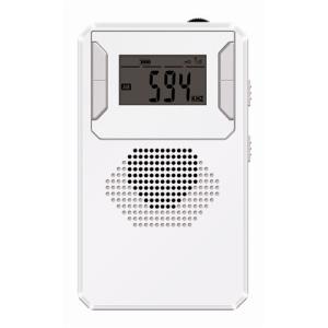 ステイヤー SBPRDWH 充電式 AM／FMラジオ   ホワイト