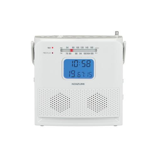 コイズミ SAD-4709／H CDラジオ 液晶表示 ワイドFM対応 グレー