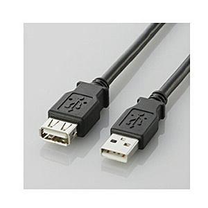 エレコム U2C-E10BK USB2.0延長ケーブル(A-A延長タイプ) 1.0m｜yamada-denki