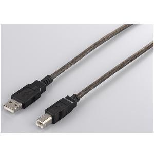 USB2.0ケーブル (A to B) ブラックスケルトン 0.7m